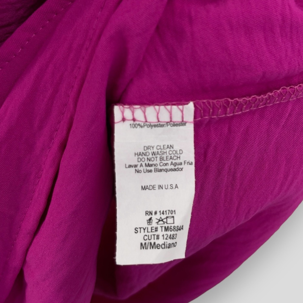 143 Story Line Up Blouse Womens Barbiecore Bell Sleeve Off Shoulder Top Pink M - Picture 8 of 8